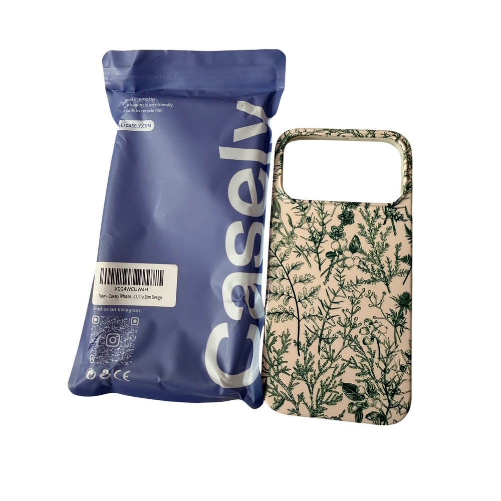 Casely iPhone 15 Pro Max Case Botanical Floral Ultra Slim New